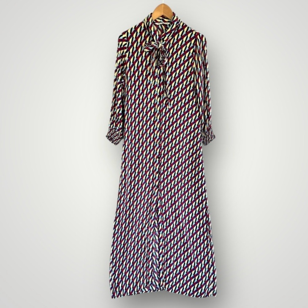 Zara Multicolor Geometric Maxi Dress